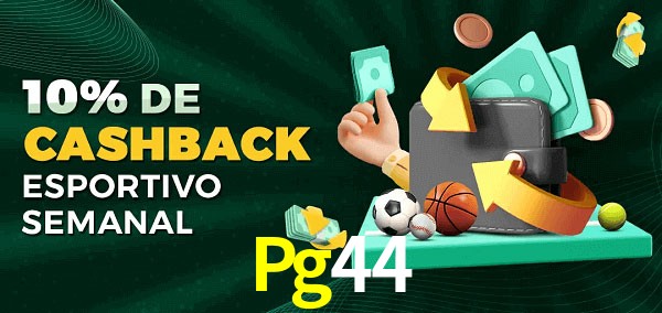 10% de bônus de cashback na Pg44